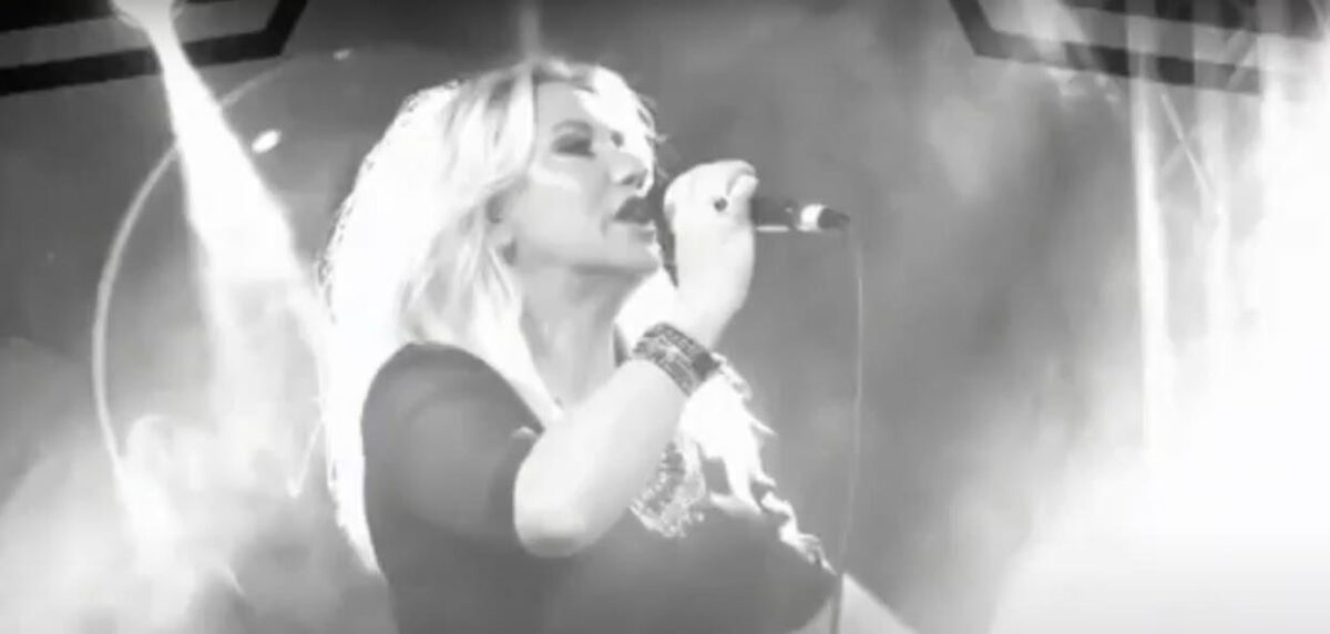 Michelle in an earlier band