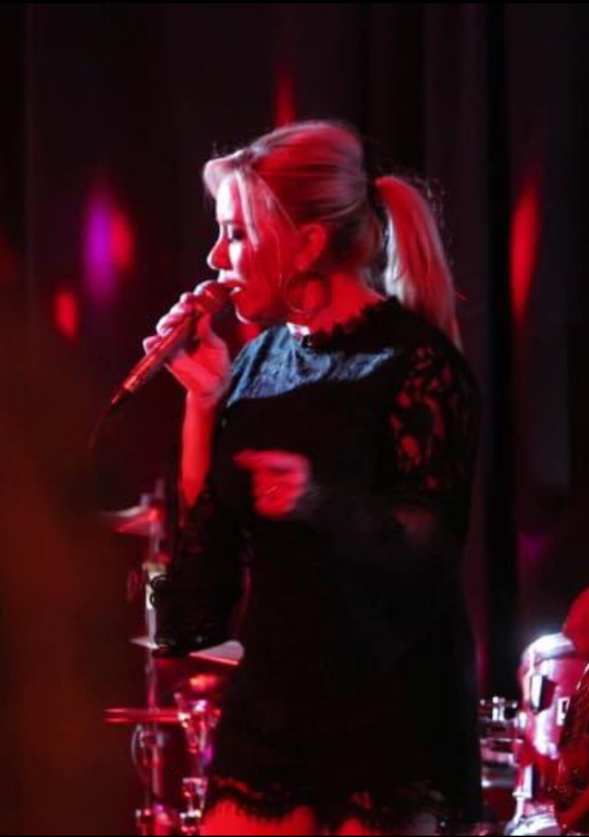 Michelle in an earlier band