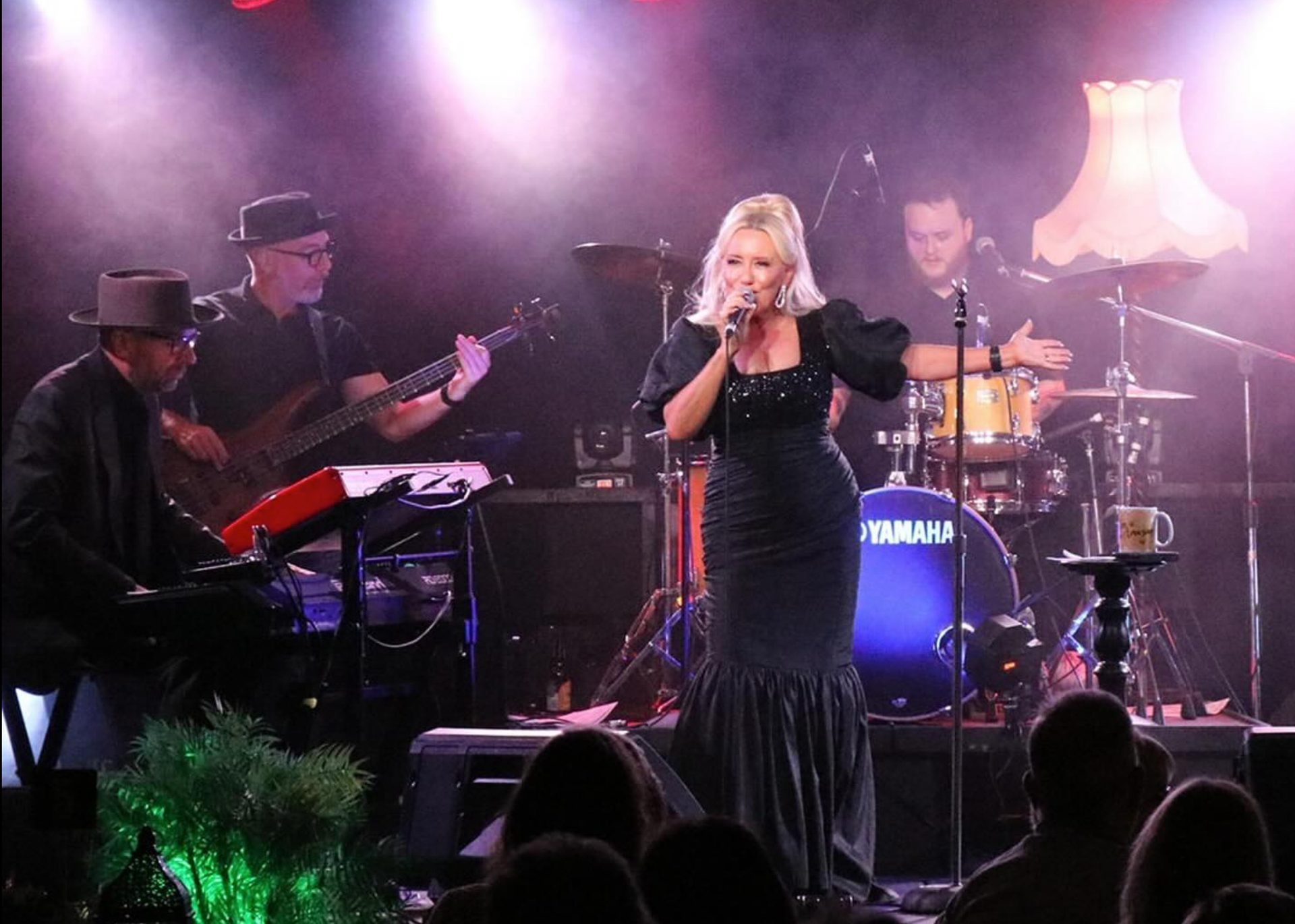 Band performing to an energetic crowd